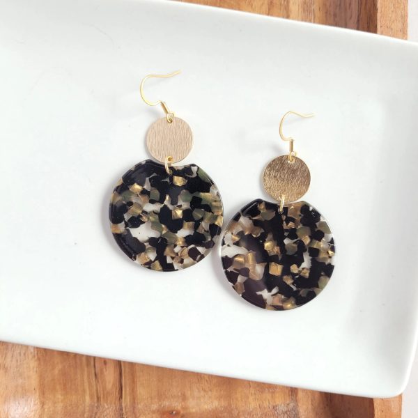 Zoey Earrings Black Bronze Supply