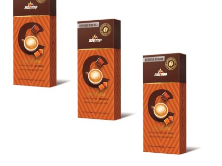 3 Packs Elite Coffee 10 Pods Caramel Flavor Suitable for Nespresso Machine 50g For Sale