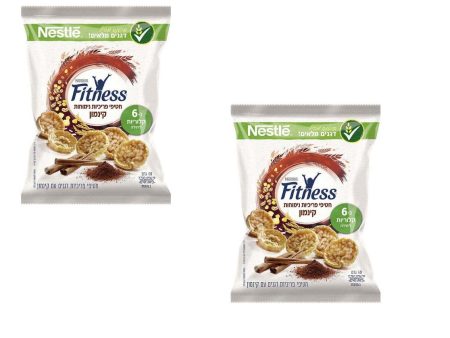 2x Fitness Cereal Mini Crackers with Cinnamon Kosher Snack  60g Supply