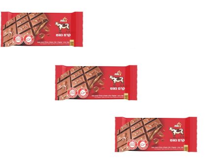 3x Milk Chocolate Filled With Nougat Cream Kosher Para By Elite Israel 100g Online now