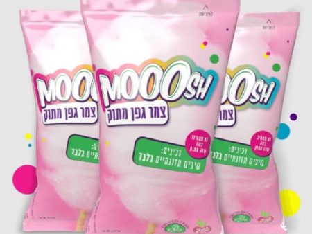 3x Pack of Mooosh Candy Floss Cotton Dietary Fiber Kosher No sweeteners 10g For Discount