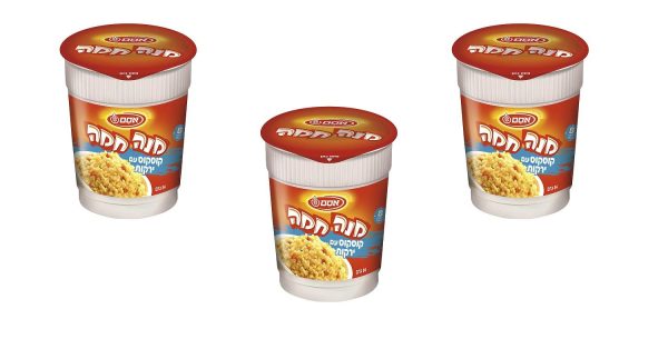 3X Mana Chama Instant Meal Cup Couscous & Vegetables Kosher Osem Israel 84g Fashion