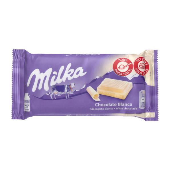 3x Milka White Chocolate  Snack Bar Kosher Dairy  100g For Cheap