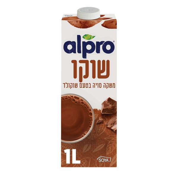 Alpro Soya Chocolate Long Life Drink  Kosher Product 1Liter For Cheap