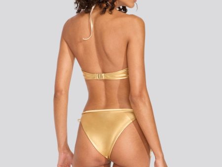 Pia Bikini Bottom Gold Fashion