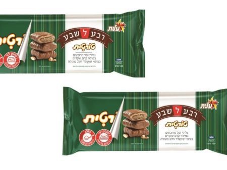 2x Chocolate-coated Wafers Filled Almond Quarter to 7 Tortiot Kosher Elite 120g Supply