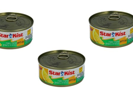 3x Starkist Can Chunk Light Tuna in Oil With Lemon Kosher Israeli Product 160g Online Hot Sale