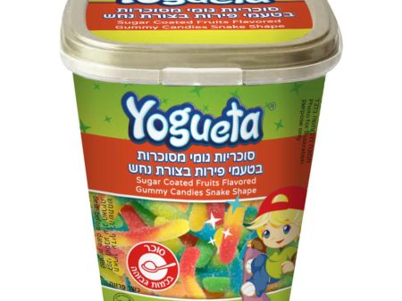 Yogueta  Sugar Coated Fruit Flavor Gummy Candies Snakes Kosher180g Online