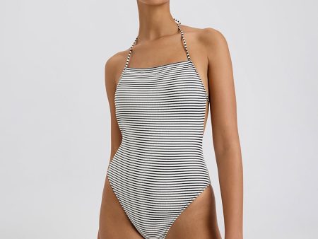 Zaria One Piece Noir White Stripe Online