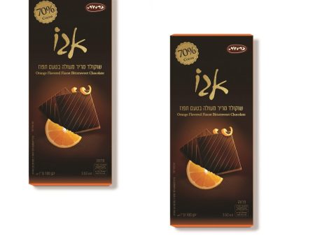 2 X Orange Flavored Finest Bittersweet Chocolate 70% Cocoa Kosher 100g Online Hot Sale