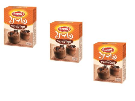 3X Osem Instant Powder Belgian Dark Chocolate Pudding Mix Baking Kosher 90gr Discount