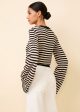 Babetta Sweater Noir Khaki Stripe Online Hot Sale