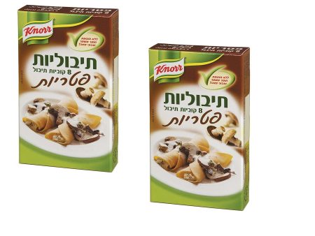 2X Knorr Mushrooms Seasoning 8 Cubes Tibulit Cooking Kosher Dish 72gr For Sale