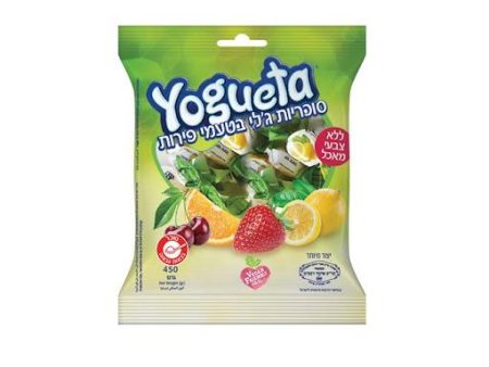 Yogueta Sugar Coated Fruit Flavor Jelly Chewy Candies  Kosher 450g Cheap