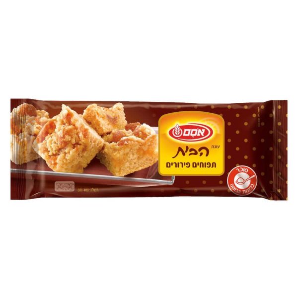 Apple Cake with crumbs Flavored The House Cake Kosher By Osem 400g Fashion