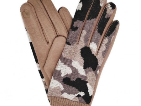 Beige Camo Gloves Online now