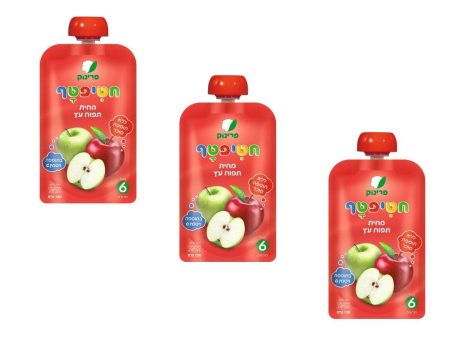 3x Pouches Apple Puree Prinuk Baby Food Kosher +6 months 120g Online now