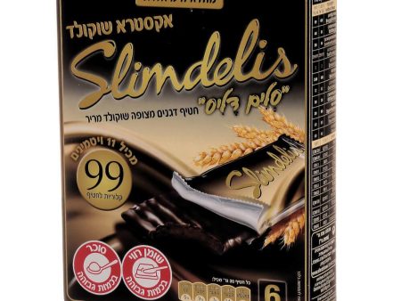 Slimdelis Grains Snack Extra Dark Chocolate Coated Kosher 6 Units 120g Hot on Sale