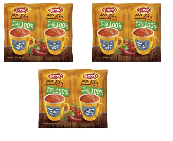 3x Couple Osem Instant Spicy Tomato Soup Kosher Israel Product (25gx2) Supply