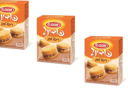 3X Osem Instant Powder Dulce de leche Pudding Mix Baking Kosher 84gr For Sale