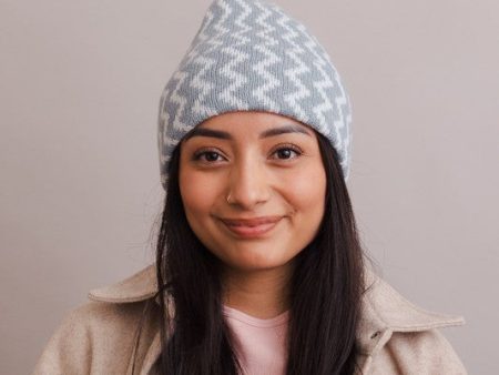 Zig Zag Beanie Blue Cheap