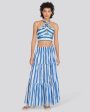 Addison Skirt Marina Blue Stripe Online now