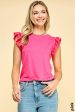 Ruffle Pink Top Online Hot Sale