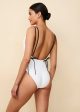 Lynn Ribbed One Piece Optic White   Noir Cheap