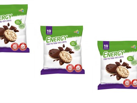 3X Energy Crackers Coated in Dark Chocolate Kosher Israeli Product 70g Online