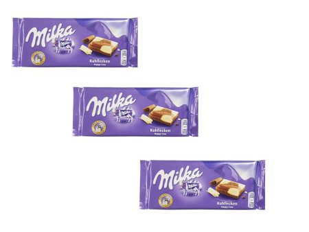 3x Milka Brown & White Chocolate  Snack Bar Kosher Dairy 100g For Cheap